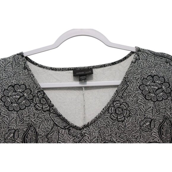 J Jill Wearever Collection Dress Large Petite Floral Stretch Preppy Casual - Picture 6 of 13